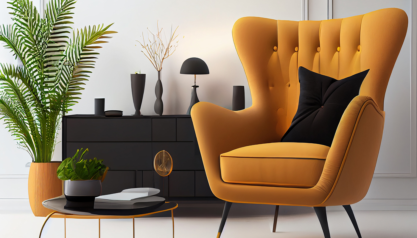 Art Leather Used For Lounge Chair